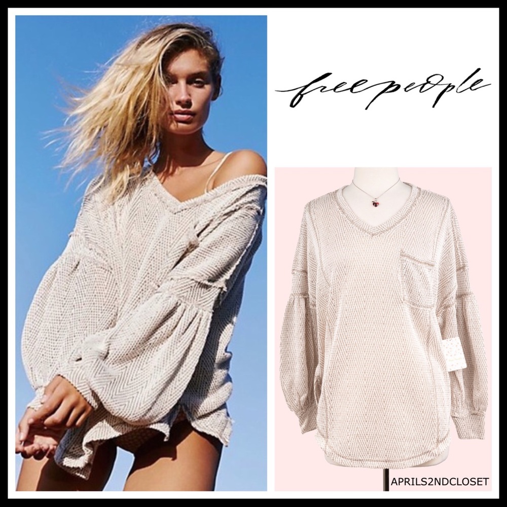 FREE PEOPLE BOHO PULLOVER TUNIC OVERSIZED TOP A2C - Picture 16 of 16